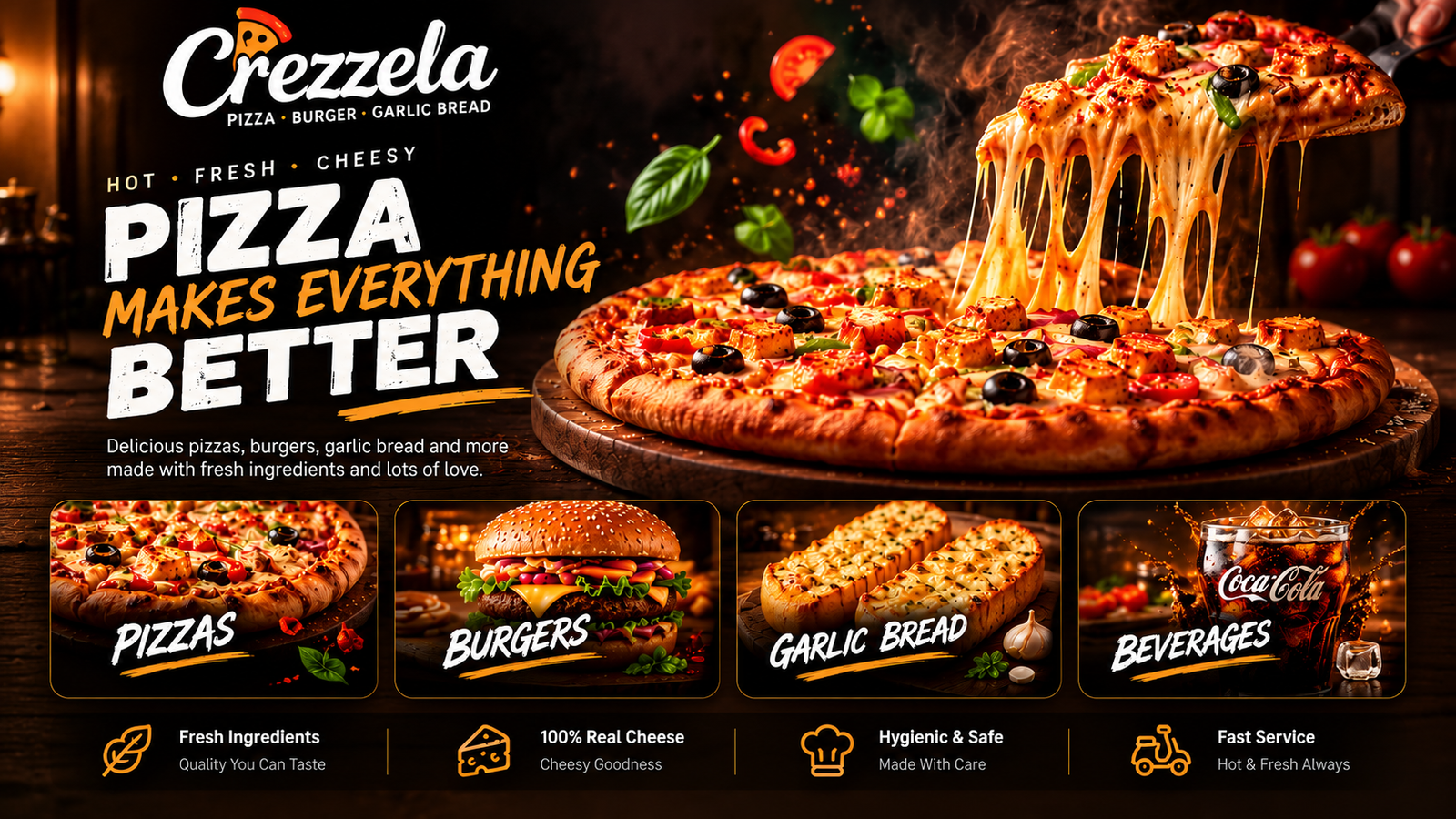 Crezzela Pizza Makes Everything Better